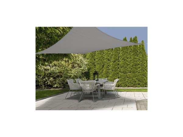 ProGarden Sonnensegel 3x3 m Grau Quadratisch