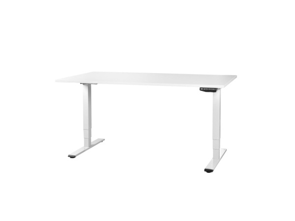 Contini höhenverstellbarer Bürotisch 1.6x0.8m weiss