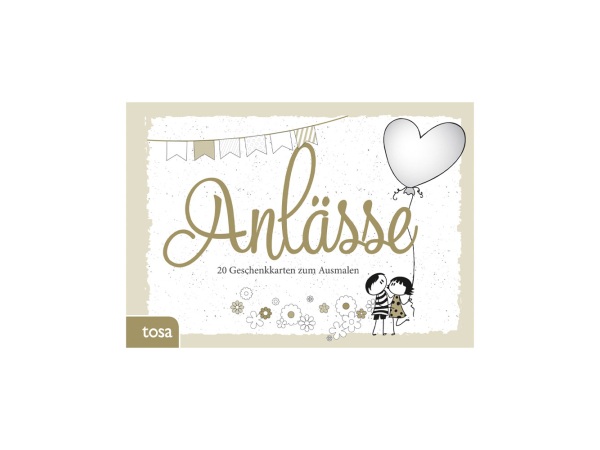 Geschenkkarten zum Ausmalen - Anlässe