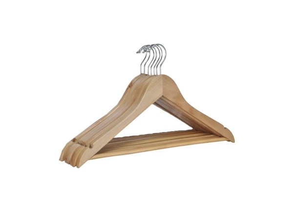 FS-STAR, Zubehör Haushalt, FS-STAR Kleiderbügel Holz 6er Set Zubehör Haushalt, Produkte & Wohnen