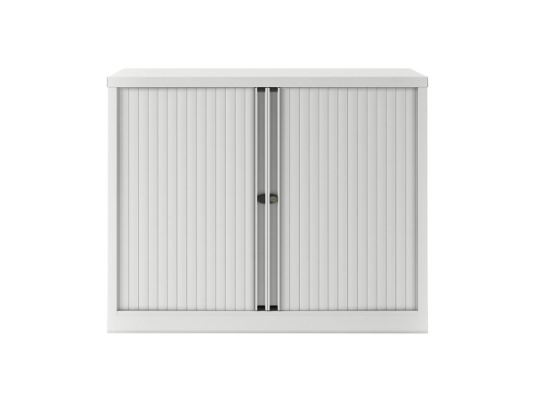 BISLEY Rollladenschrank, 2 OH, Breite 1.200 mm, lichtgrau