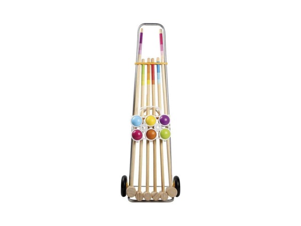 OUTDOOR active, Freizeit Outdoor, OUTDOOR active Krocketwagen für 6 Spieler L92cm, Produkte & Wohnen