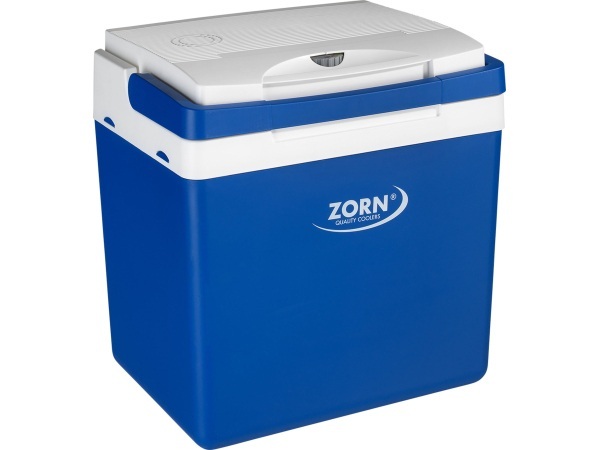 ZORN Z26 12/ 230V Kühlbox EEK: E (A - G) Thermoelektrisch 12 V, 230 V Blau-Weiß 25 l