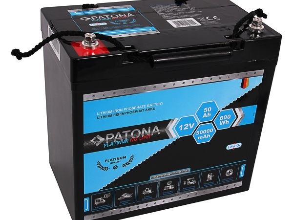Patona, Unsere Neuheiten, Patona LiFePO4 12V 50Ah E-Mobility, Produkte & Wohnen