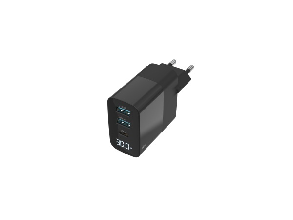 Sitecom, USB Ladegerät, Sitecom 30W GaN Wall Charger LED-Display, Produkte & Wohnen