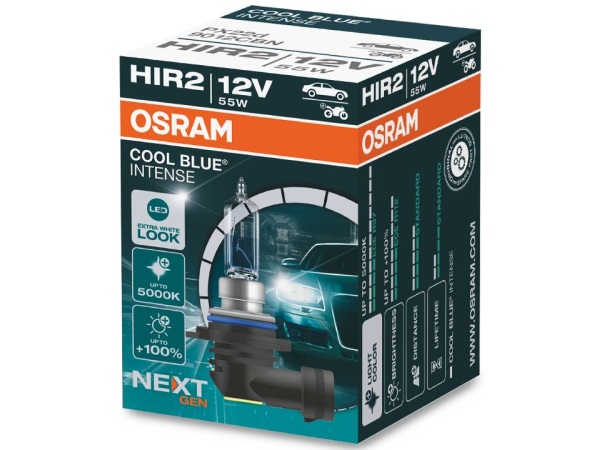 Osram Auto 9012CBN Halogen Leuchtmittel COOL BLUE® INTENSE HIR2 55 W 12 V