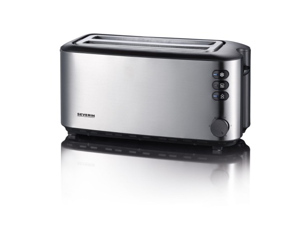 Severin AT 2509 - Toaster (Edelstahl gebürstet/Schwarz)
