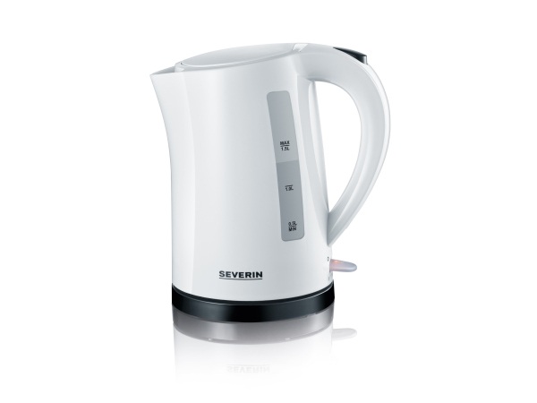 Severin 3494 Wasserkocher schnurlos Weiß, Schwarz