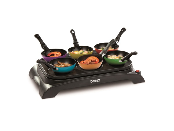 Domo, Tischgrill, Domo DO8709P + Pfännchen Tischgrill, Produkte & Wohnen