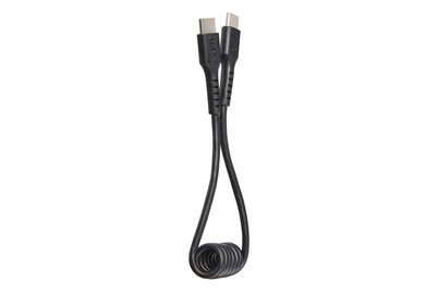 Usb-C auf Usb-C Spiralkabel. 50 Zentimeter