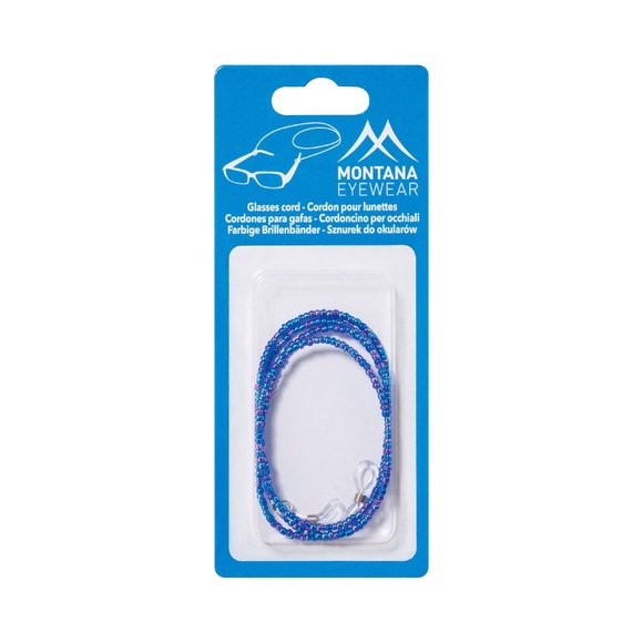 Montana Eyewear Brillenband von Perlen blau