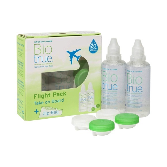 Biotrue All-in-one Flight-Pack - 2 x 60ml & Behälter