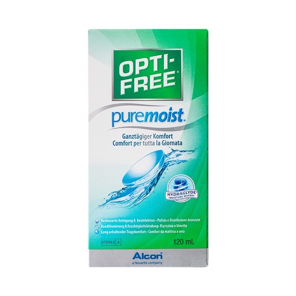 Opti Free PureMoist Multifunktions-Desinfektionslösung Lösung (120 ml)