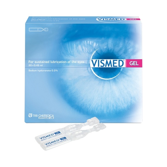 Vismed Gel Augentropfen 0.45ml Ampullen