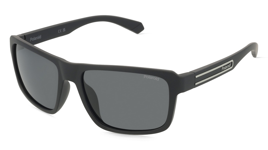 Polaroid PLD 2158/S Herren-Sonnenbrille Vollrand Eckig Kunststoff-Gestell, schwarz