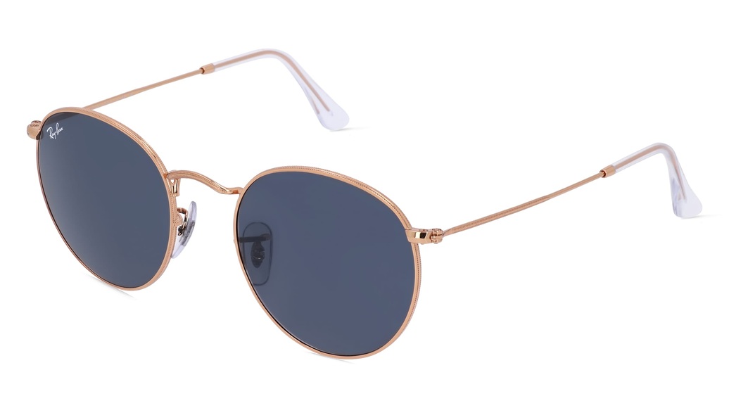 RAY-BAN RB 3447 Herren-Sonnenbrille Vollrand Rund Metall-Gestell, gold