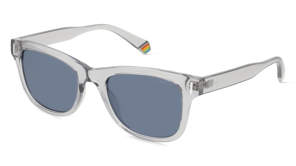 POLAROID PLD 6206/S Unisex-Sonnenbrille Vollrand Eckig Kunststoff-Gestell, grau