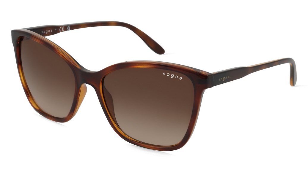 VOGUE VO5520S Damen-Sonnenbrille Vollrand Butterfly Kunststoff-Gestell, braun