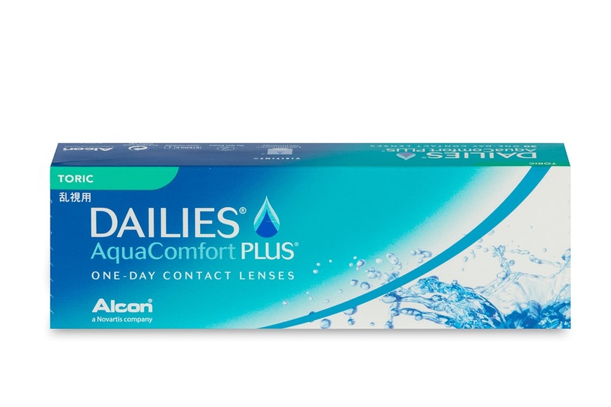 Dailies AquaComfort Plus Toric (30er Packung) Tageslinsen (-0.5 dpt, Zyl. -0,75, Achse 100 ° & BC 8.8)