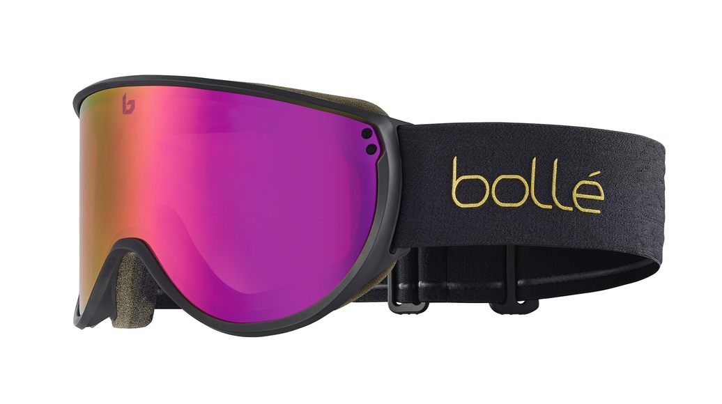 Bollé BLANCA Unisex-Skibrille Vollrand Monoscheibe Kunststoff-Gestell, schwarz