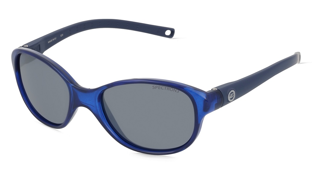 Julbo J5081136 ROMY Kinder-Sonnenbrille Vollrand Rund Polycarbonat-Gestell, blau