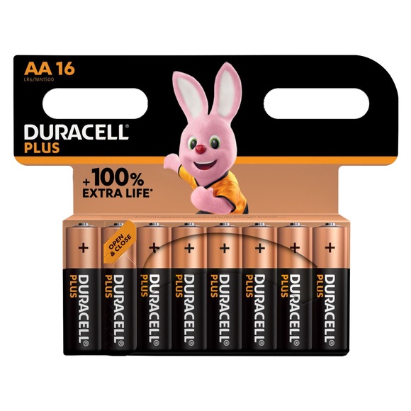 Duracell Plus-AA CP16 Mignon (AA)-Batterie Alkali-Mangan 1.5 V 16 St.