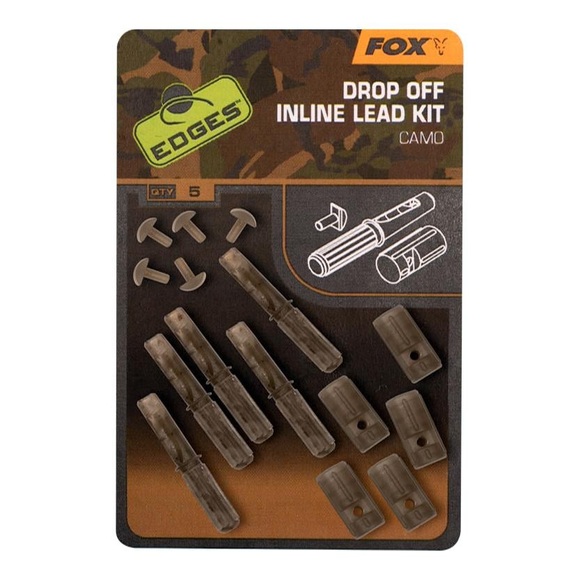 FOX Rage Edges Camo Inline Lead Drop Off Kit - Vorfach