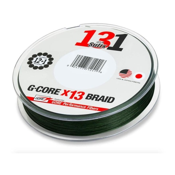 Sufix 131 Braid 150m Low Vis Green - geflochtene Schnur