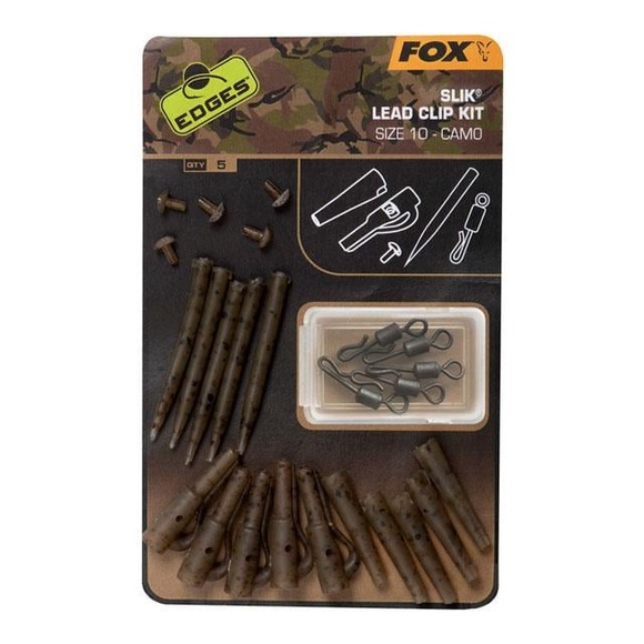 FOX Rage Edges Camo Slik Lead Clip Kit - Vorfach