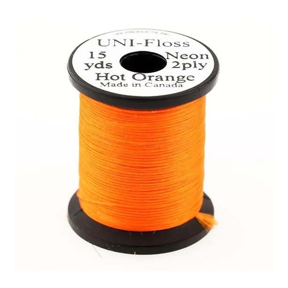 UNI Floss - Hot Orange - Single Strand Super Floss