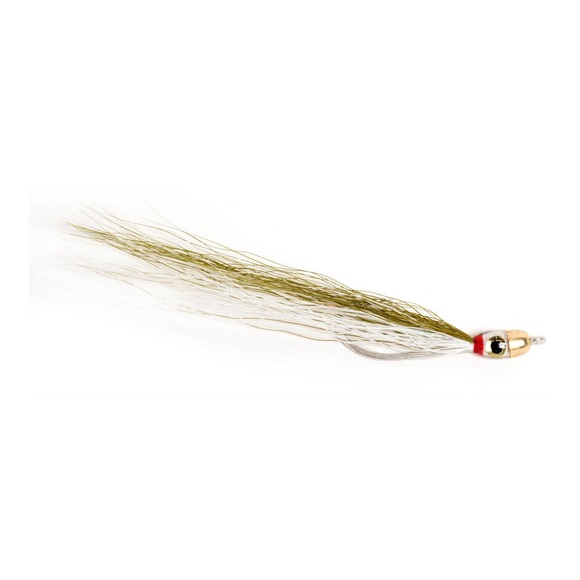 Guideline Jiggy Fly Dk. Olive/White - Streamer