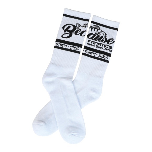 Stucki Fishing Socks Because Fanatics - Socken - Weiss -