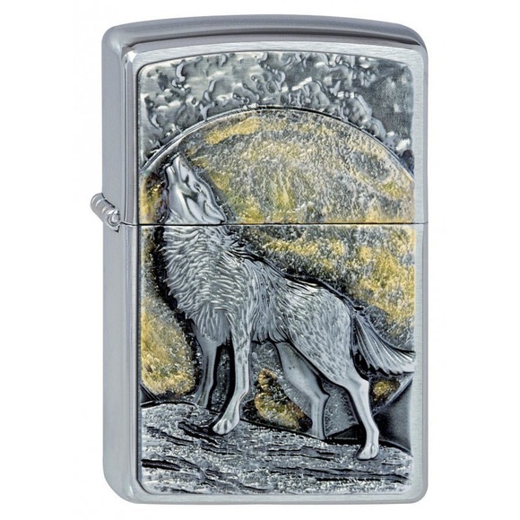 Zippo Wolf at Moonlight
