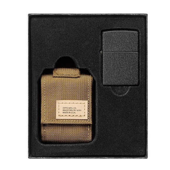Zippo Pouch Coyote Geschenkset