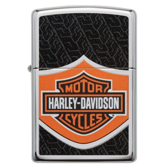 Drucken Neu Zippo Harley Davidson orange