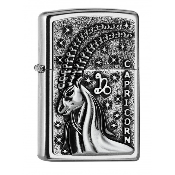 Neu Zippo Sternzeichen Steinbock Emblem