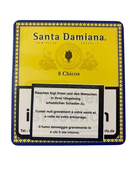 Santa Damiana Chicos (Rauchdauer: 20 bis 30 Minuten, Verpackungseinheit: 1 Dose, 8 Stück)