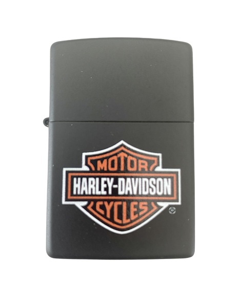 Zippo Harley Davidson Bar Shield Black Matte