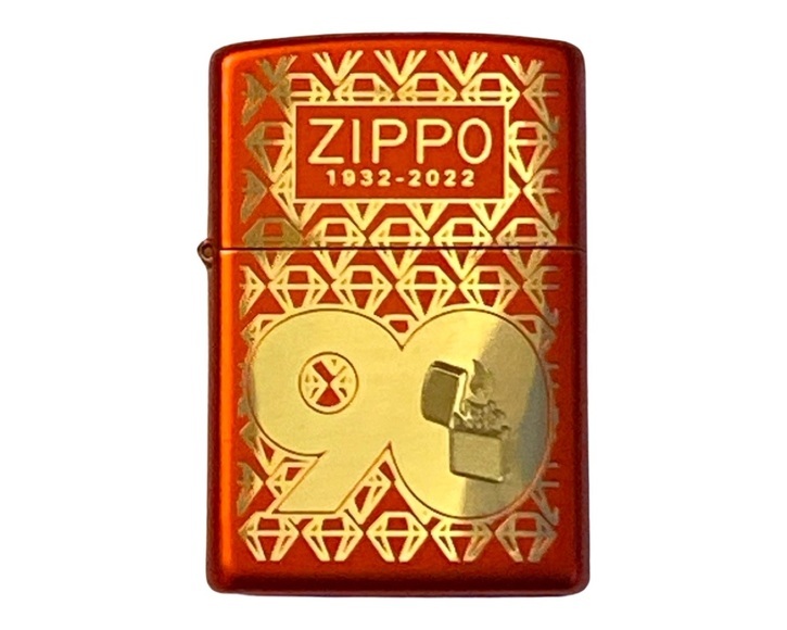 Zippo Sammler 90 Jahre Zippo Red Metallic