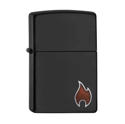 Zippo Feuerzeug Black Matte Little Flame