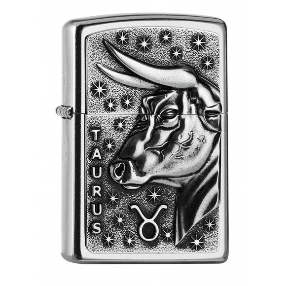 Neu Zippo Sternzeichen Stier Emblem