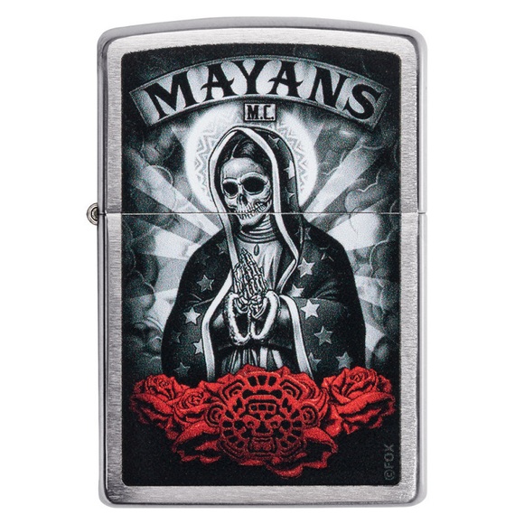 Neu Zippo Mayans Skull