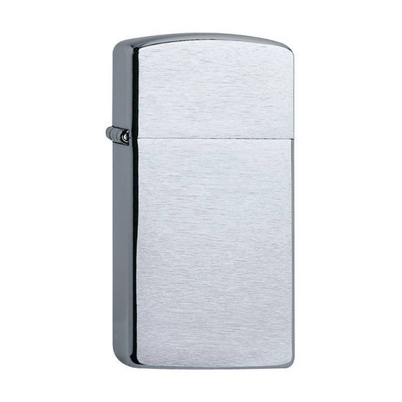 Zippo Chrome Brushed Slim