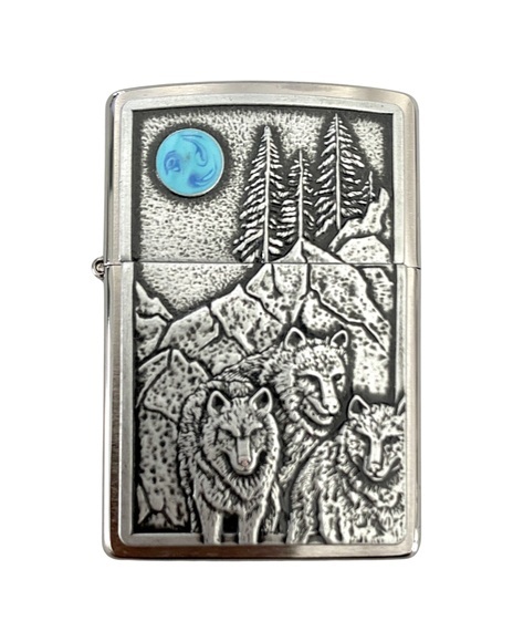 Zippo Wolf Familie in den Alpen