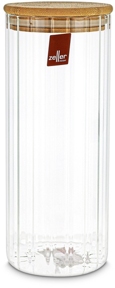 Zeller Vorratsglas mit Rillen 1100ml