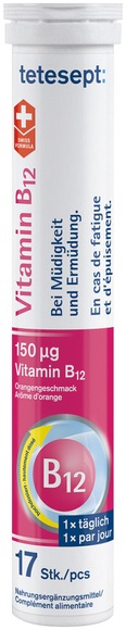 tetesept Vitamin B12 Brausetablette 17 Stück