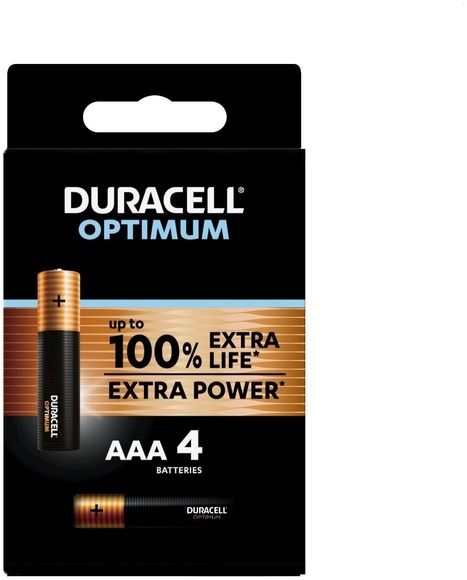 Duracell Batterien Optimum Aaa/Lr03 4 Stück