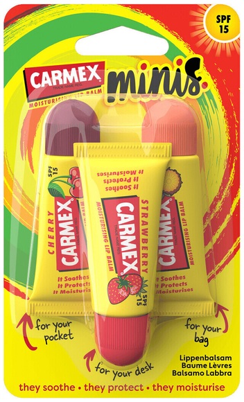 Carmex Lippenbalsam Minis Tube 3x5g