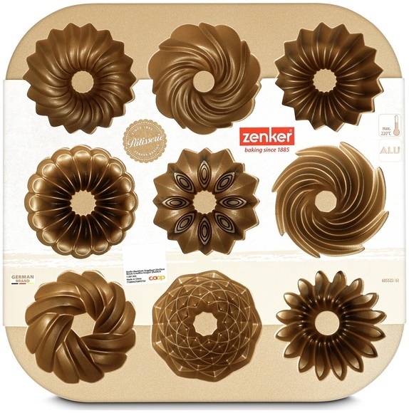 Zenker Muffin-Backform Gugelhupf 23x23cm