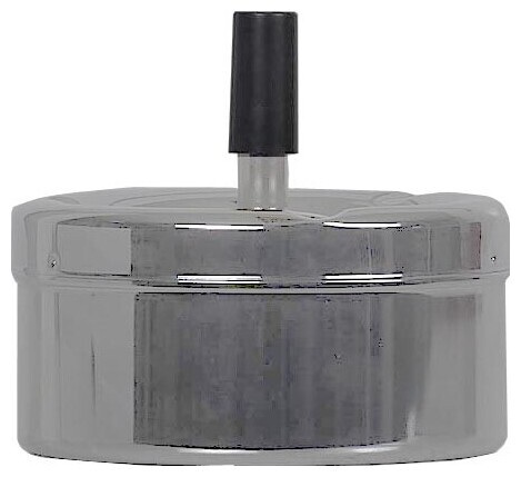 Dameco Aschenbecher mit Schleuderdeckel, Silber